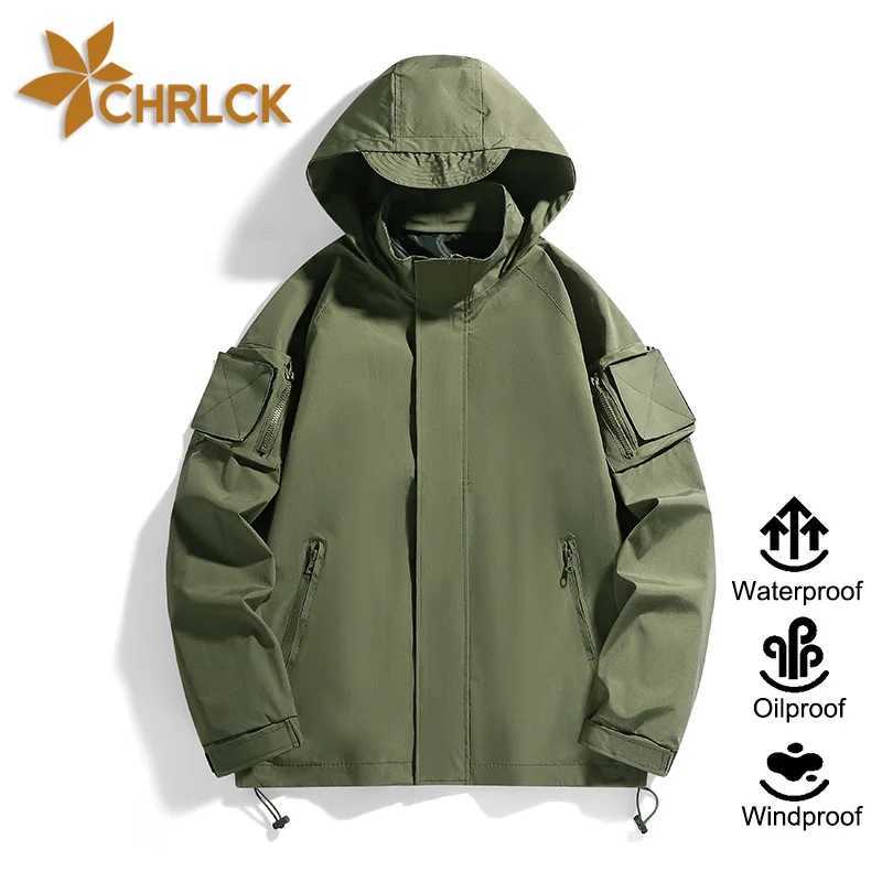 CHRLCK Mens Waterproof Hiking s Windproof Windbreaker Coat Women Breathable Fishing Camping Trekking M260325
