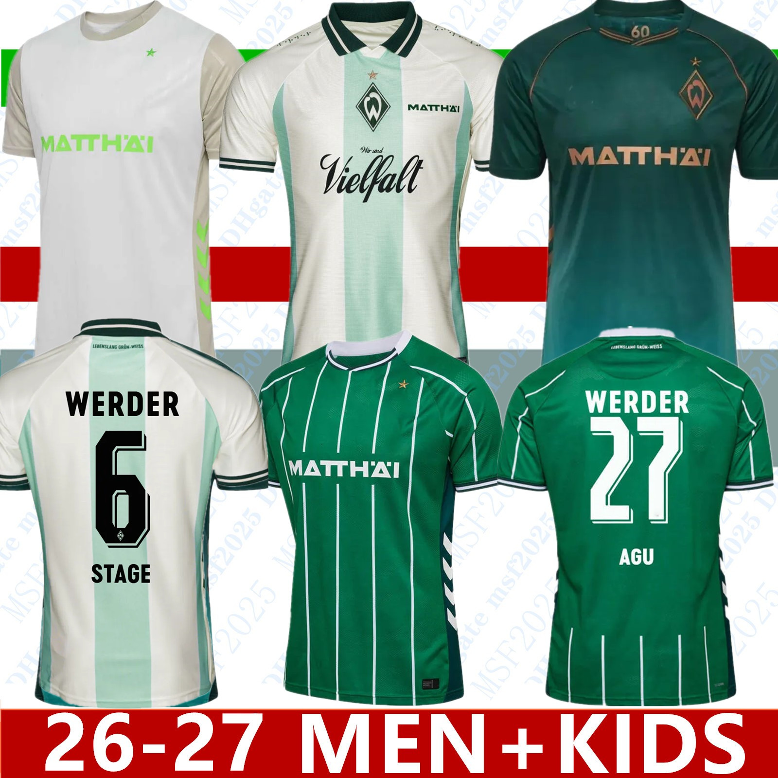 10 Years of Inclusion 2025 2026 SV Werder Bremen Mens Soccer Jerseys 25 26 DUCKSCH BITTENCOURT BUCHANAN BURKE FRIEDL KEITA FULLKRUG Football SHIRTS JERSEY kids man 88
