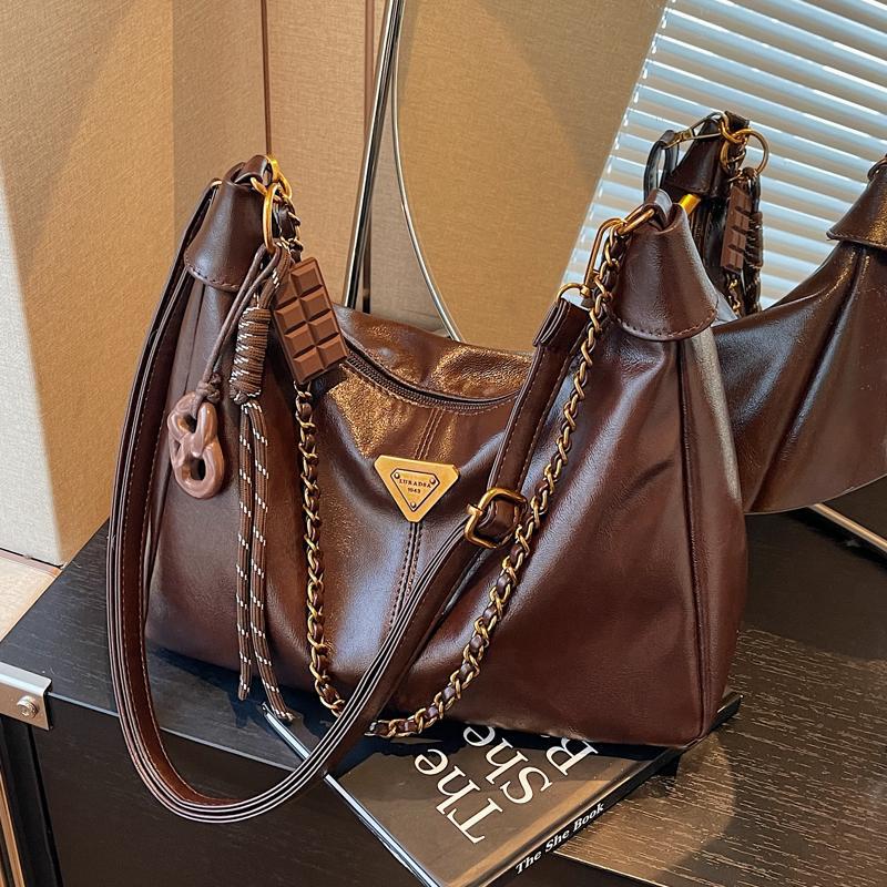 Free shipping designer bags for womens Shoulder bags black brown Fashionable and versatile Simple chain crossbody bag