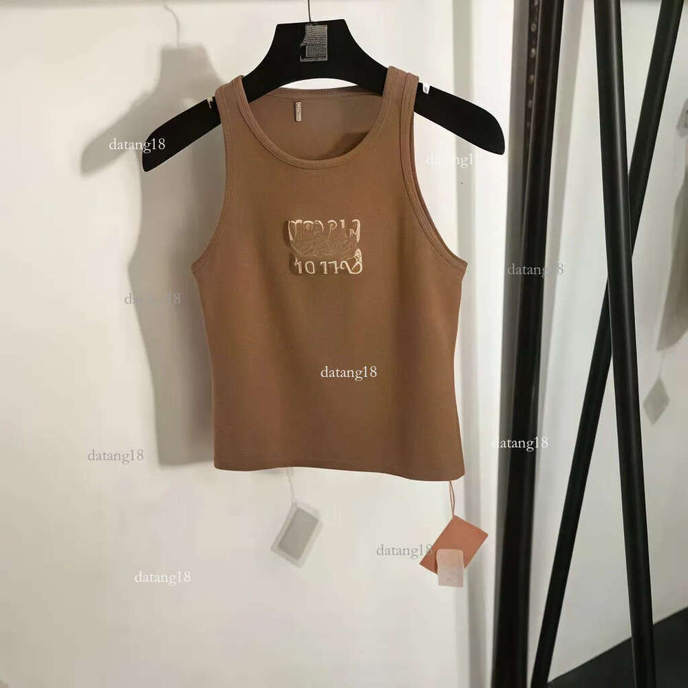 mius top Tshirt Womens Tanks top Designer Top Women designer clothes men Luxury Vest Sleeveless Camis Pure Fashionable Knitted tops Camisole Tees Tank 100