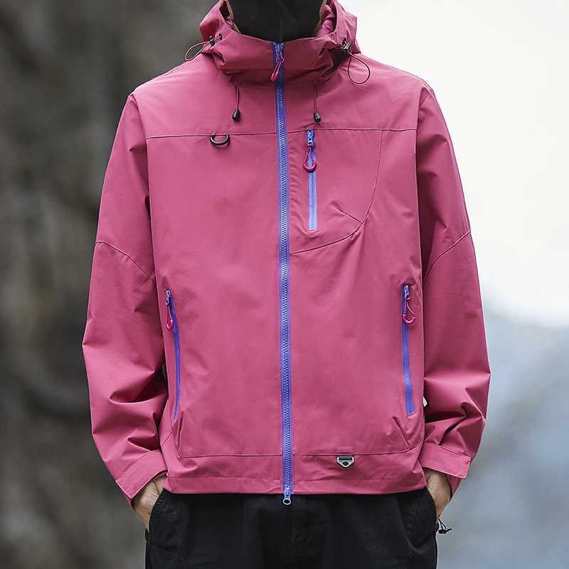 2026 Unisex Outdoor Waterproof Windbreaker Coat Autumn Breathable Fishing Camping Windproof s Men Women Clothing M260325