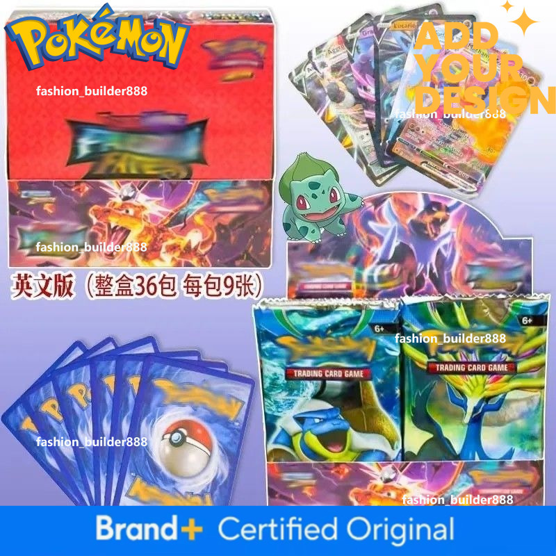 English Supply Cards Full Pokemon Blind Box Pet Elves Paldean Fates
