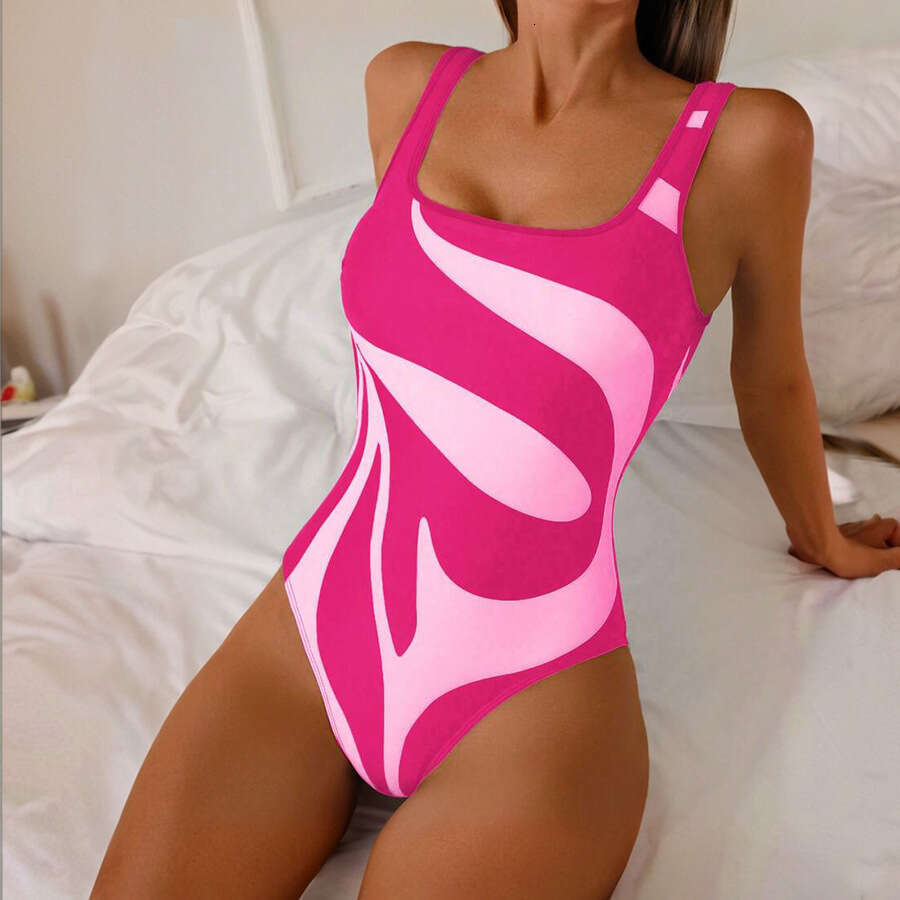 Swimsuits designer womens Cross-border European and American multi-color swimwear one-piece fashion and unique style women's one