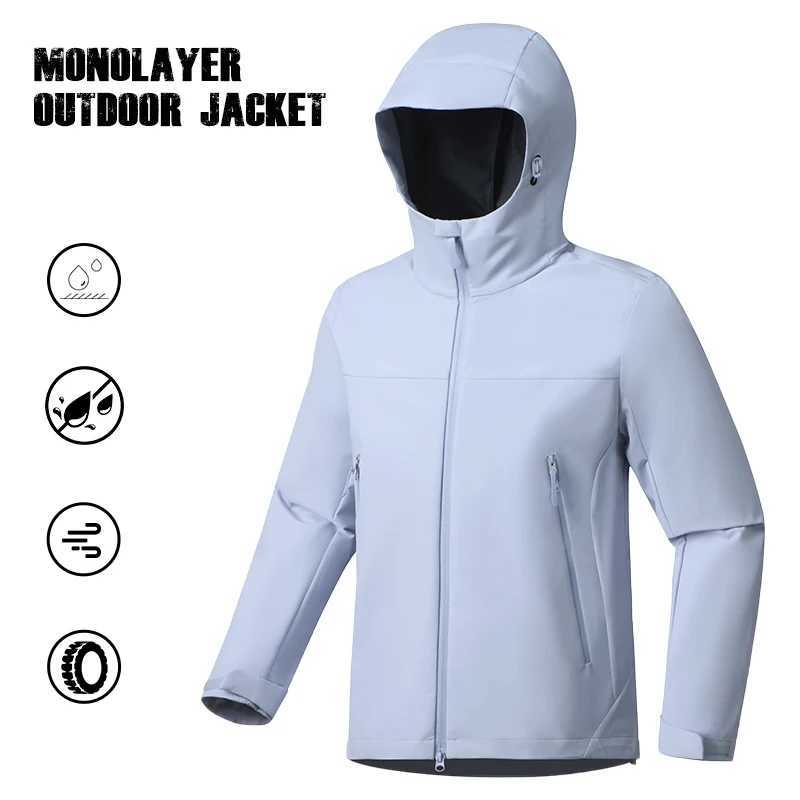 Outdoor Sports Hooded Men Waterproof Windproof Women Autumn Camping Waterproof Windproof Running Sport Hooded Coat M260325