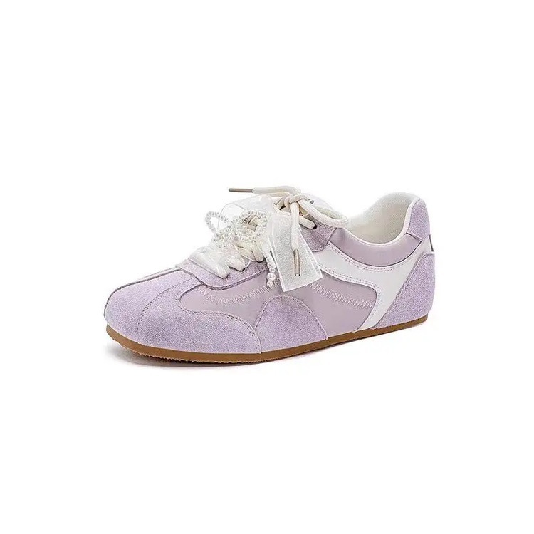 Ddmysports Ballet Style Women S Training New Spring Casual Sneakers With Sole And Soft Upper Sports Flat Leather White Shoes Outdoor