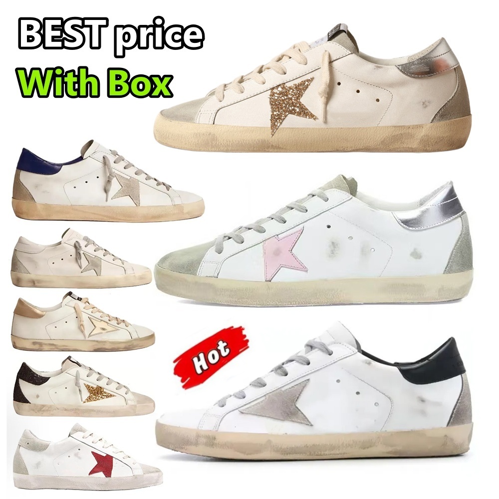Golden Designer men women Sneakers Low Cut Casual Shoes Ball Star Shoes Dirty Classic Leather old school Sneakers do-old ltaly Trainer superstar shoes size 36-46