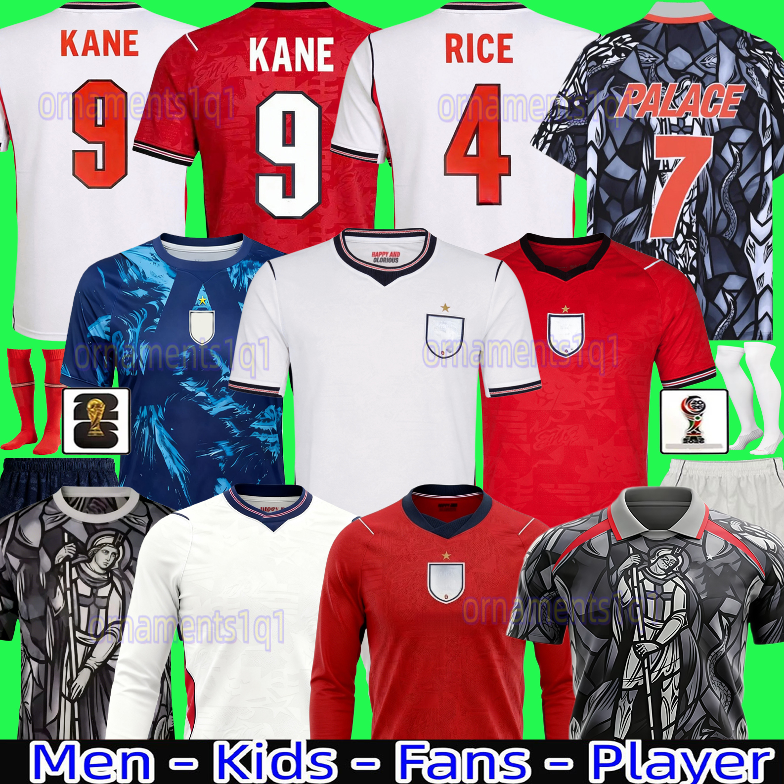 england world cup 2026 Soccer Jersey Men Kids KANE BELLINGHAM MAINOO BOWEN RICE FODEN GORDON TONEY PALMER PICKFORD Football Shirt Soccer Uniforms WOMEN 2025 26 27