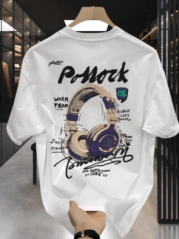2026 Summer New Arrivals Men's Premium Streetwear Heavyweight Cotton T-Shirts | Trendy Cool Oversized Short Sleeve Tees