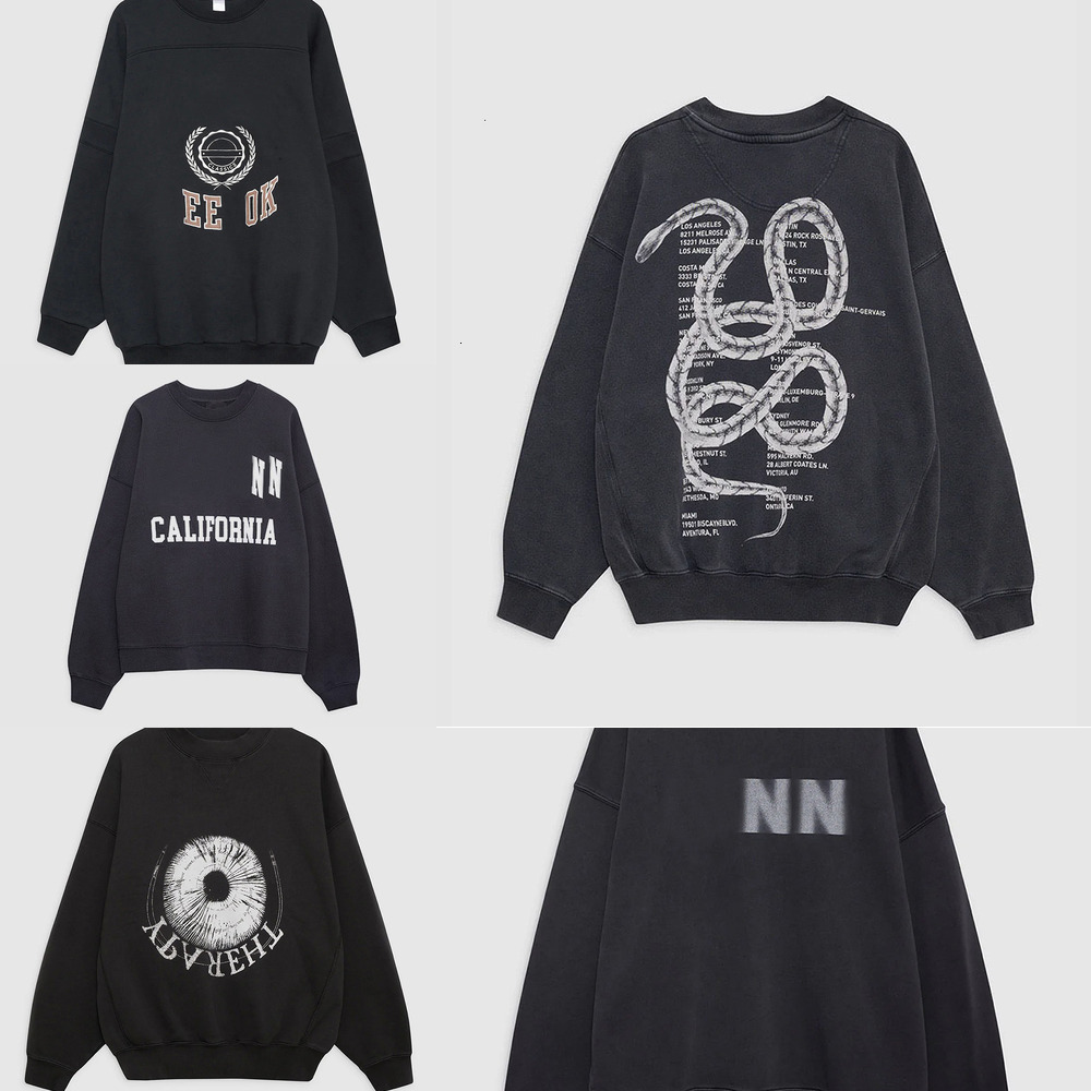 2026 New Women Hoodies designer New Cotton Plush Casual Loose Fitting bing Classic Letter Washed and Worn Out Printed high quality Bing Sweatshirt ebb 8f896