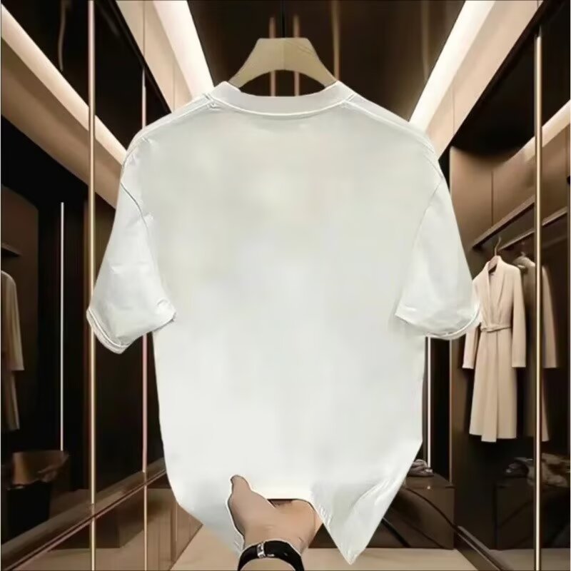 2026 Summer European & American Streetwear Men's T-Shirts | Trendy Oversized Graphic Lightweight Breathable Crew Neck Versatile Tees