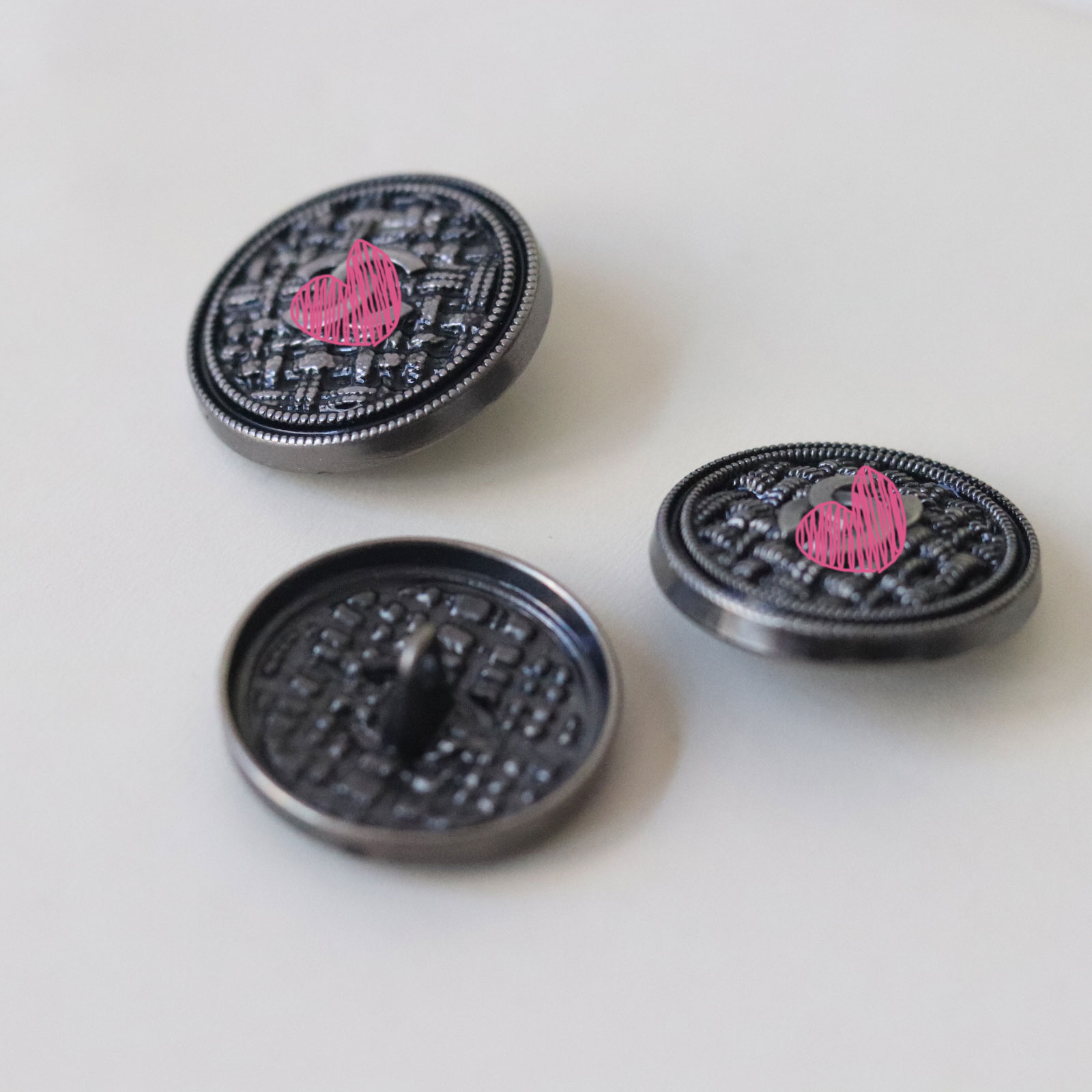 1pc 25mm C brand luxury brand designer metal button black silver sewing DIY dress clothing accessory replacement crafts Buttons DA24 promotion