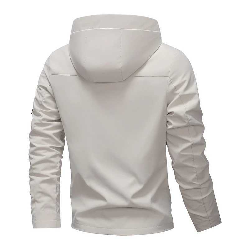 Mens Waterproof Rain Lightweight Outer Hooded Outdoor Raincoat Hiking Windproof Climbing Outdoor s M260325