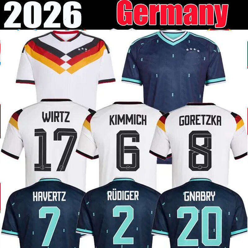 26 27 HAVERTZ BRANDT SANE Soccer Jersey 2026 World Cup GerMANys National Team Football Shirt 2025 Men Kids Kit Set Home White Away Purple GNABRY MULLER HOFMANN KIMMICH