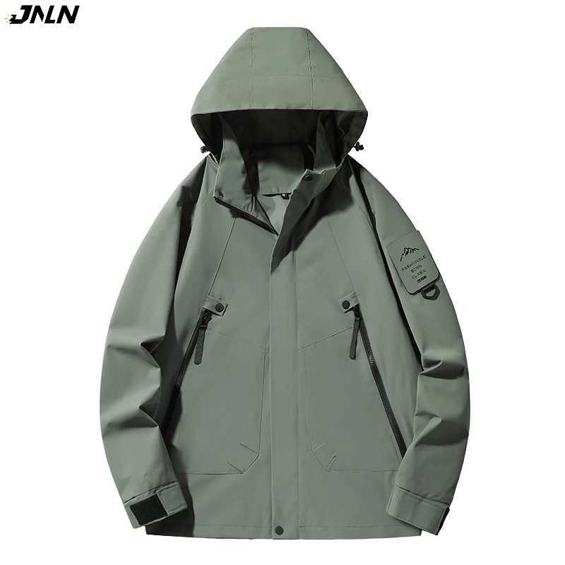 JNLN unisex waterproof s Climbing hiking camping Trekking Windbreaker Women Men outdoor windproof rain coats Antifouling M260325
