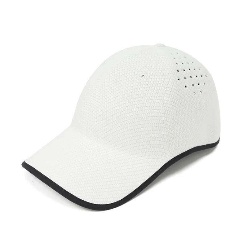 Baseball Cap Men Women Summer Curve Bill Fitted Hat Sun Protection Breathable Accessory For Golf Running Sports Beach Outdoor Qian Pan