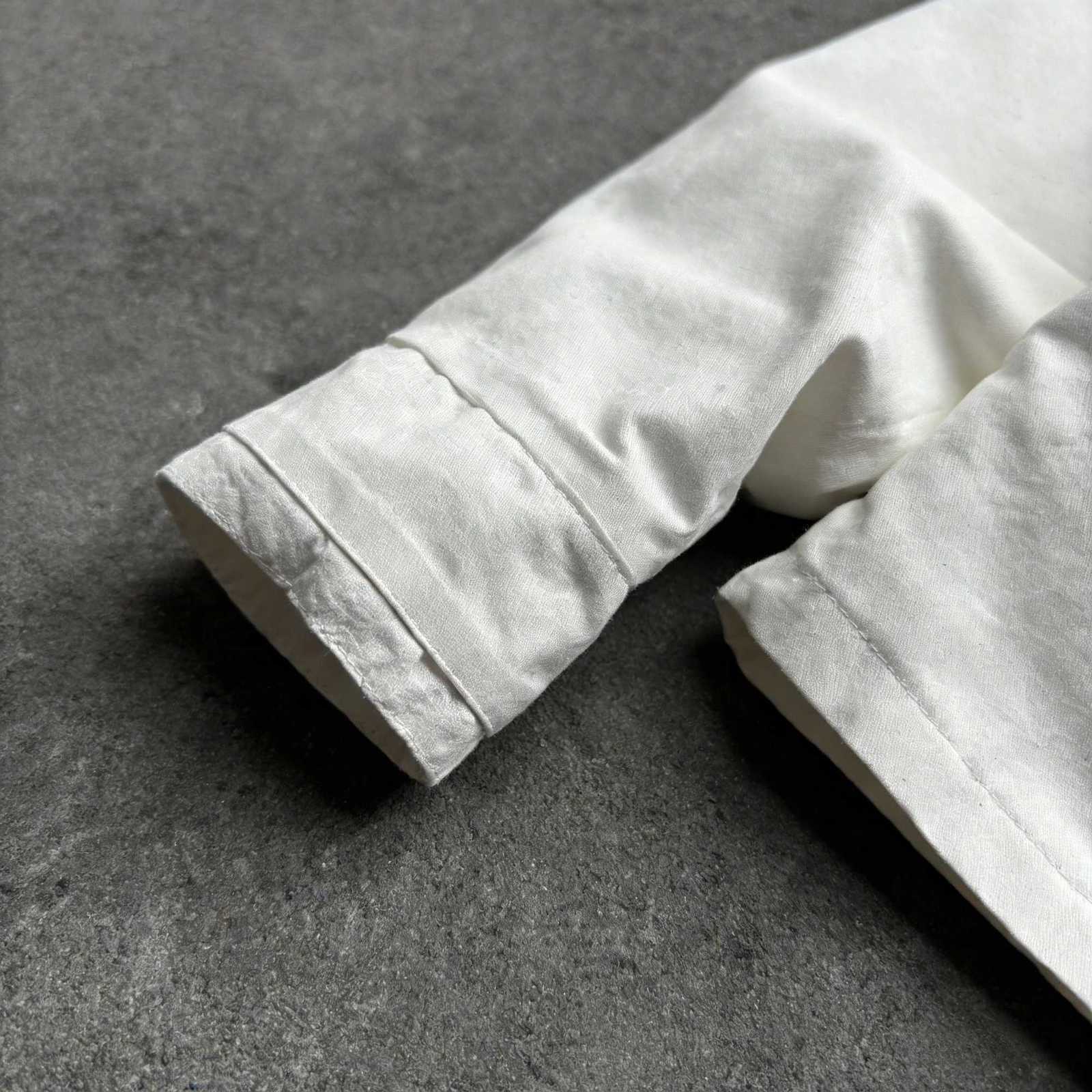 Y2K White Fencing Jacket Retro Bakastroll High Neck Loose Casual Denim Jacket Fashionable High Street Men Women Hip Hop Clothing C260325