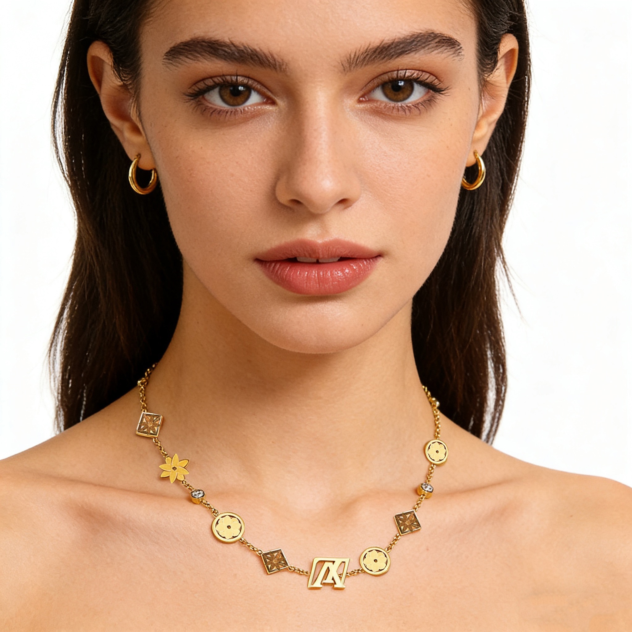 Classic designer necklace men's and women's pendant necklaces fashion stainless steel necklace man's gifts for woman