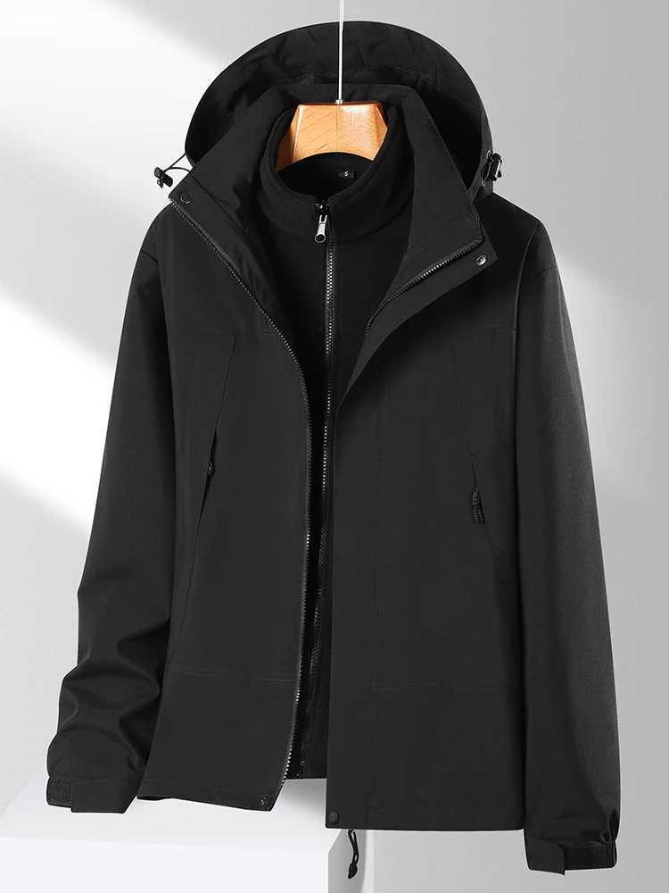 Outdoors Clothing 3 In 1 Men Women Warm Camping Hiking Mountaineering Waterproof Windproof Clothes Cold-proof Windbreaker M260325