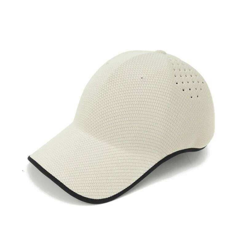 Baseball Cap Men Women Summer Curve Bill Fitted Hat Sun Protection Breathable Accessory For Golf Running Sports Beach Outdoor Qian Pan