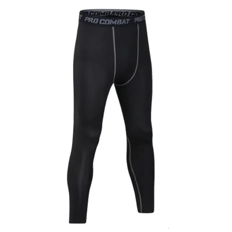 mens sportswear high elasticity quick-dry football tights training suit basketball pure color compression sportswear 260325