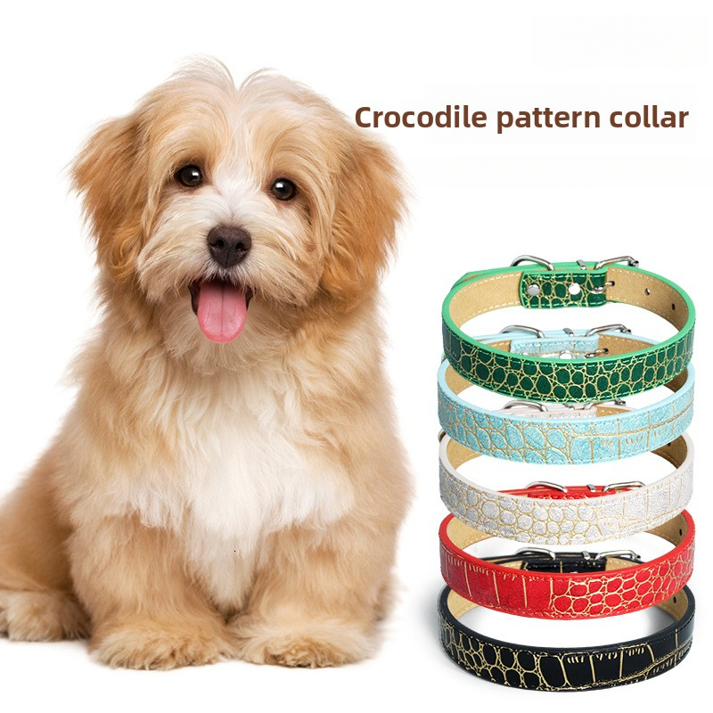 Pet Collar And Leash Large Size Microfiber Dog Chain Korean Style Leather For Cats And Dogs