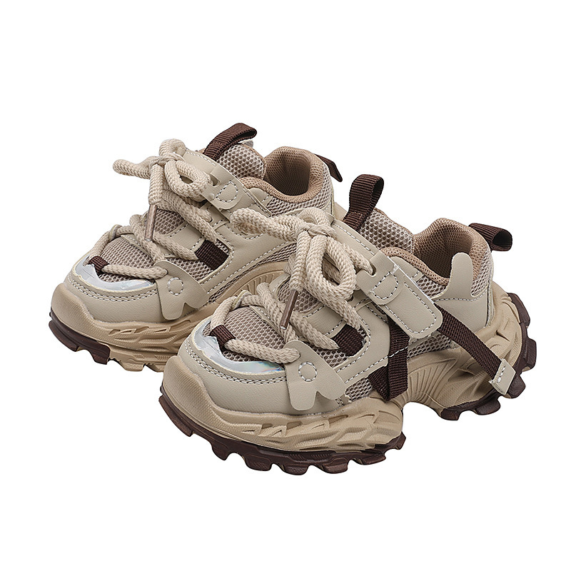 Kids Chunky Sneakers Toddler Shoes Children's Fashion Sneakers Breathable Non-Slip Unisex Daily Wear Free shipping Size 22-30