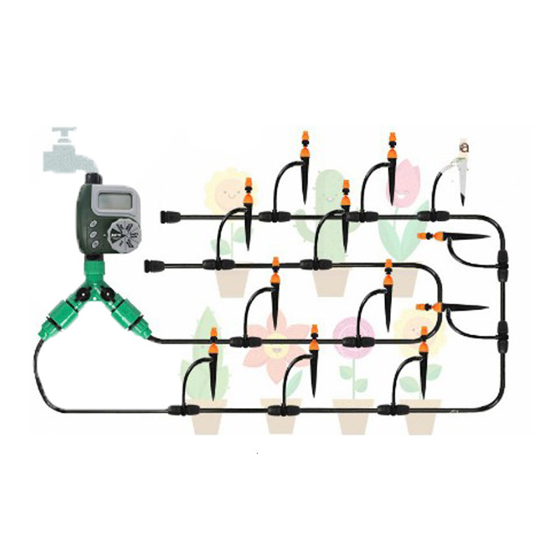 2PC Digital Water Timer Programmable Sprinkler Controller Large LCD Display Auto/Manual/Delay Modes for Garden Hose Watering 251223