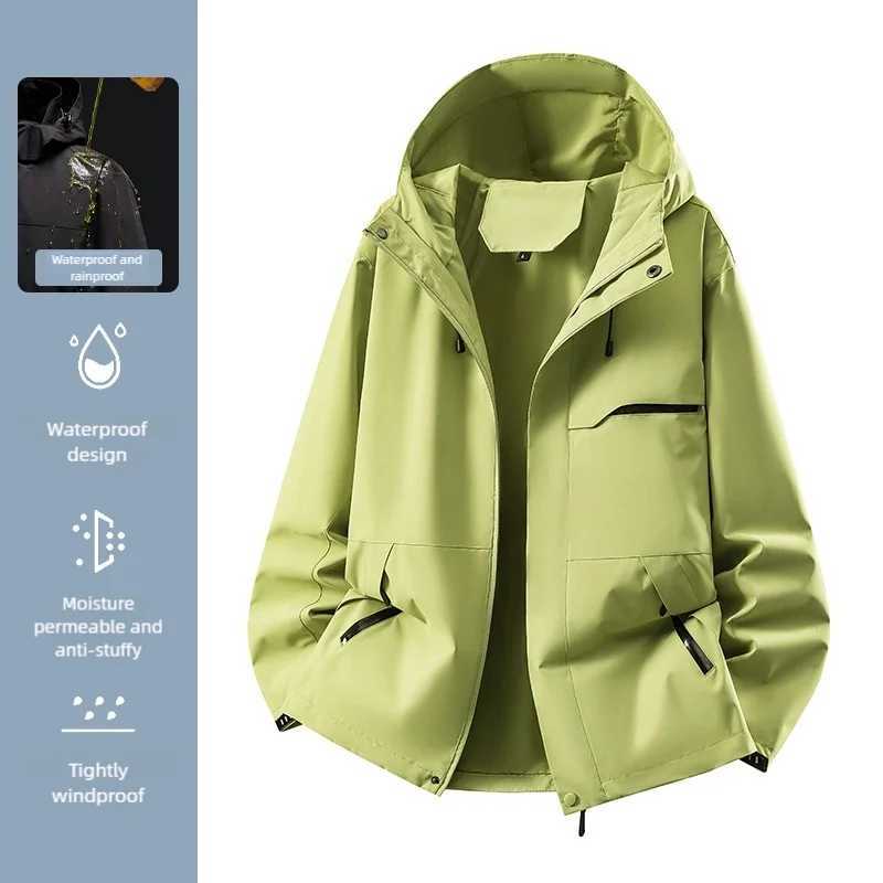 Womens Waterproof Hardshell Spring Hiking Running Camping Windbreaker Unisex Windproof Outdoor Sports Trekking Coat M260325