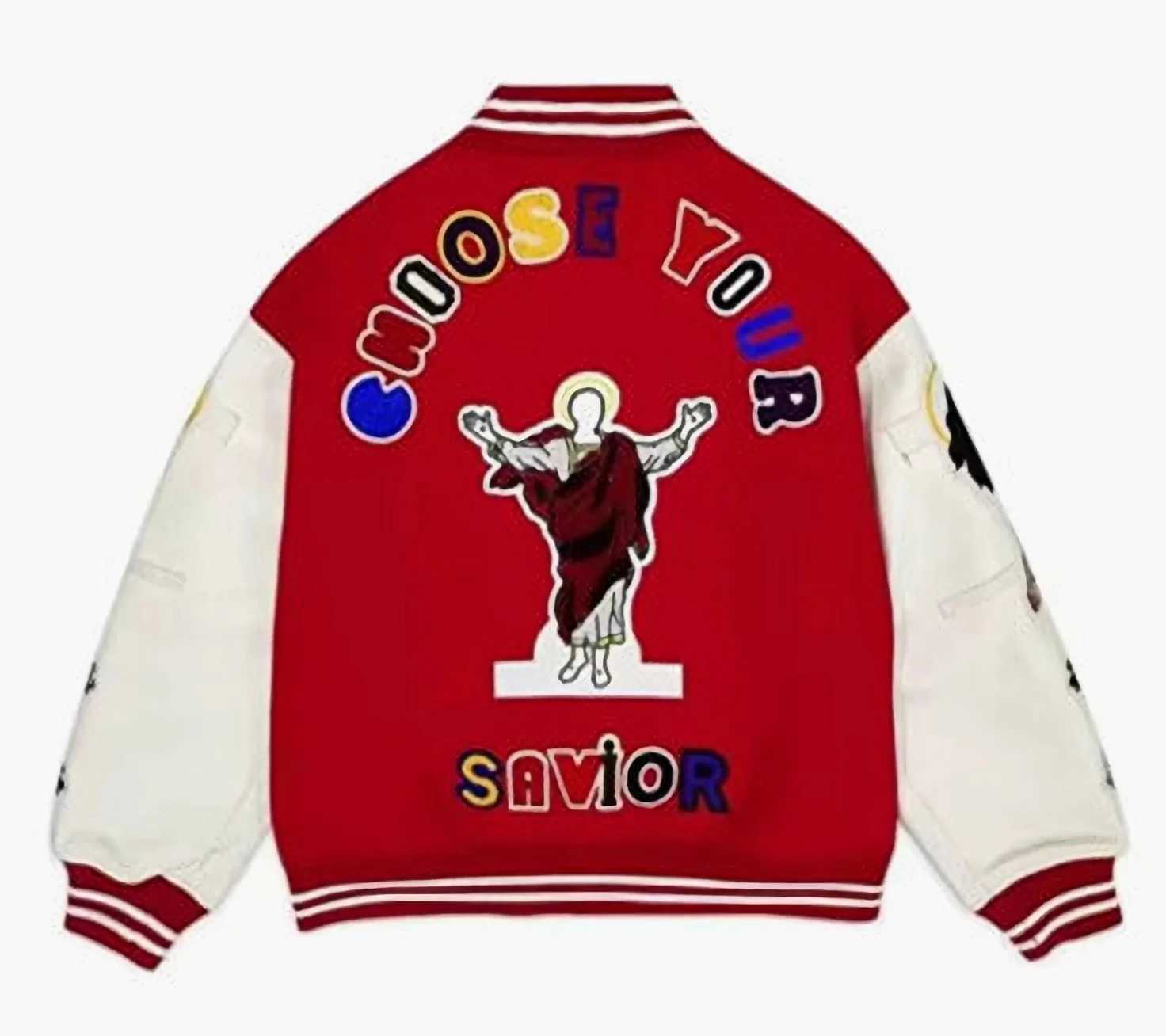 VIntage Varsity Jackets Men Oversized Collage Baseball Jackets Embroidered Spliced PU Leather Sleeves Women Baseball Coat C260325