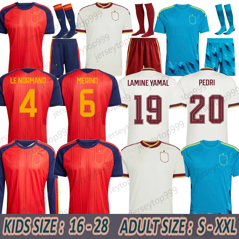 s Jersey 2026 2027 Soccer shirts MORATA FERRAN CARVAJAL 26 27 National Team Football jersey Men Kids Kit LAMINE YAMAL Camiseta Espana RODRI OYARZABAL retro home