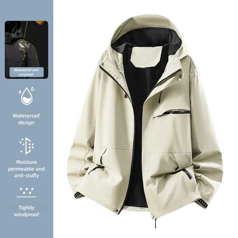 Womens Waterproof Hardshell Spring Hiking Running Camping Windbreaker Unisex Windproof Outdoor Sports Trekking Coat M260325