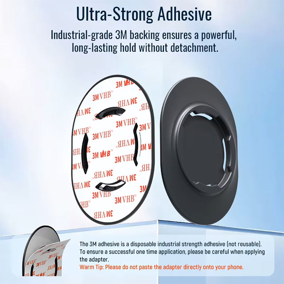 Quad-style Handlebar Phone Holder Adapter Sticker Lock-in Design Mount Patch For Bicycle Motorcycle MTB Scooter Car Phone Mount Accessories