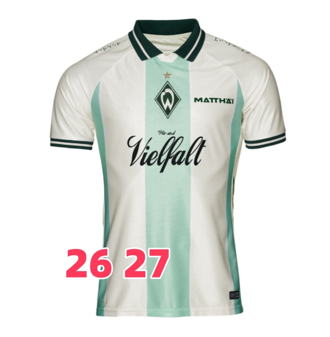 26 27 Werder Bremen special Soccer jerseys 2026 MARVIN DUCKSCH LEONARDO BITTENCOURT GREEN MEN football shirts