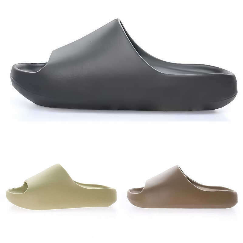 slides designer women EVA slippers soft beach casual shoes bean green white black coffee anti slip thick heel shoes casual slippers outdoor comfortable slippers