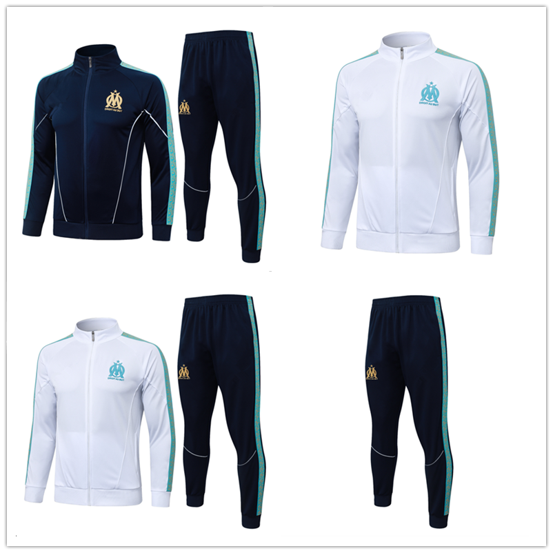 2026 Marselha Men's Children's Sportswear Long Sleeve Jacket 25 26 MArSeiLL City Name Chandal Futbol Maillot Football Shirt Uniform Set