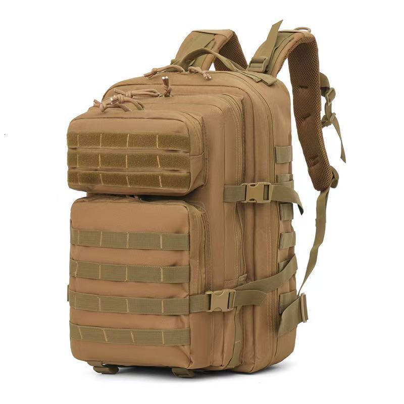 Outdoor Camouflage Tactical Backpack Large Capacity Backpack Large 3P Bag Hiking Bag Military Enthusiast Double Shoulder Outdoor Leisure 241118