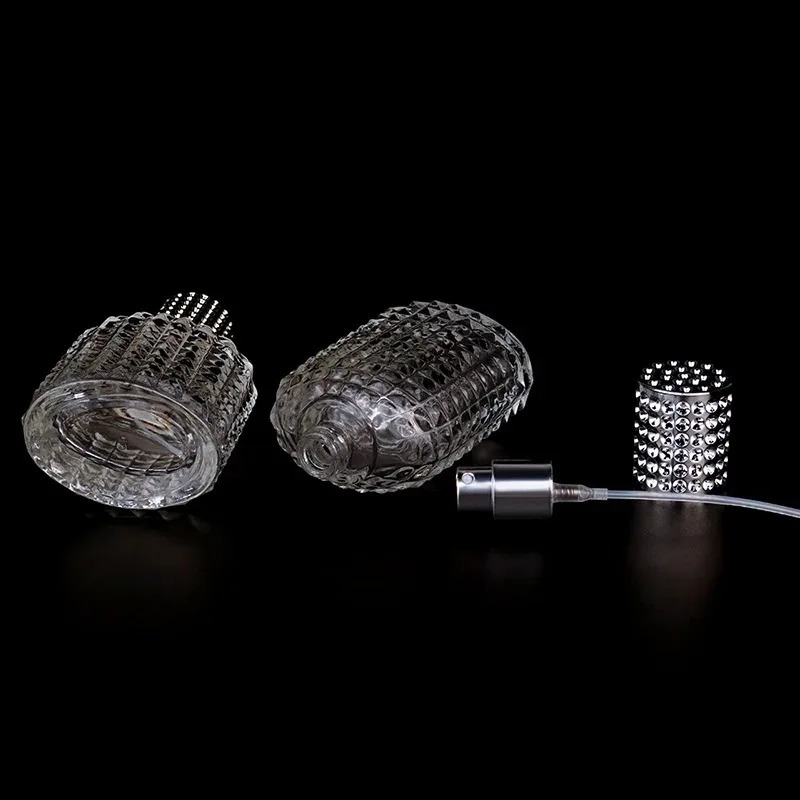 1/3Pcs 30ml 50ml Style Pineapple Portable Glass Perfume Bottle With Spray Empty With Atomizer Refillable Bottles 260318