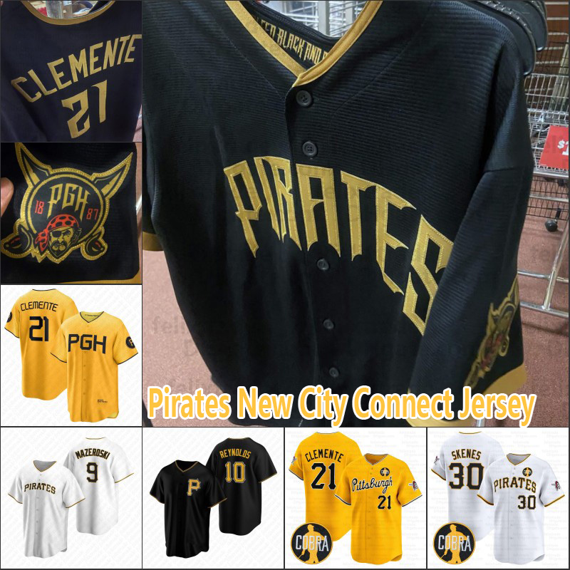 Paul Skenes 2026 Pirates New City Connect Jersey Andrew McCutchen Oneil Cruz Roberto Clemente Willie Stargell KeBryan Hayes Ji-Man Choi Reynolds Contreras custom