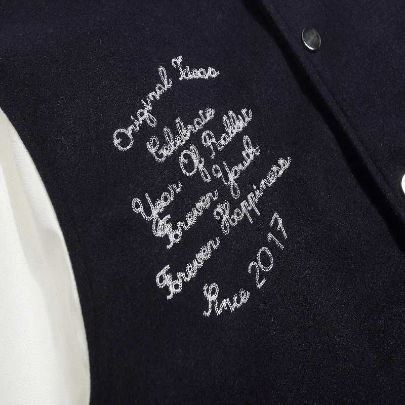 Patchwork Vandythepink Embroidery Lether Varsity Baeball Jacket Men Women Splicing Color Unisex Flocking Towl Pattern VANDY Coat C260325