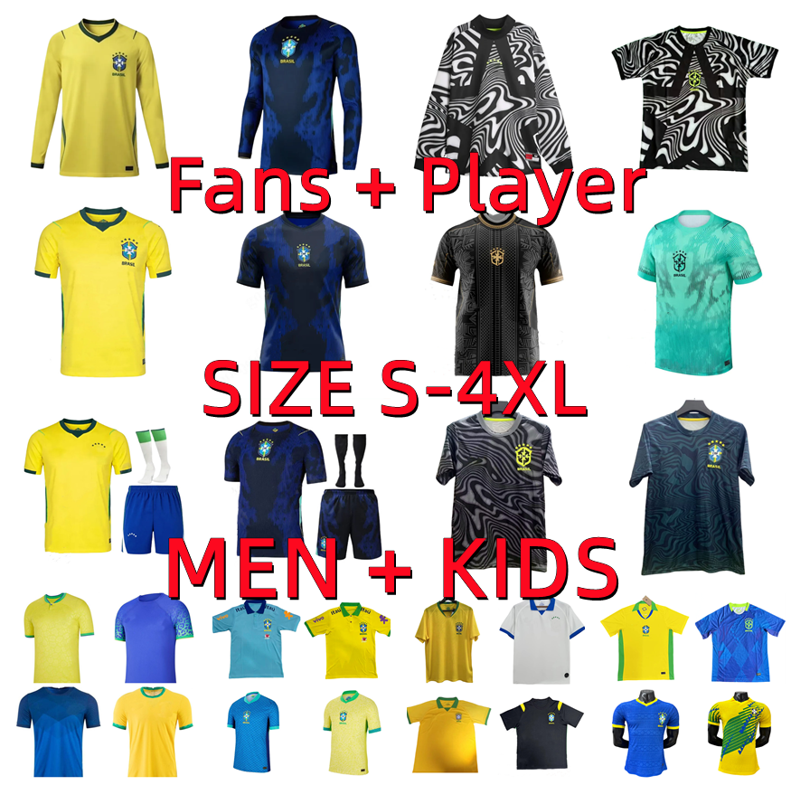 2026 2027 brazil soccer jerseys 18 19 20 22 23 24 25 26 27 Player version NEYMAR JR VINI JR RODRYGO NDRICK CASEMIRO RICHARLISON RAPHINHA football shirt maillots men kids