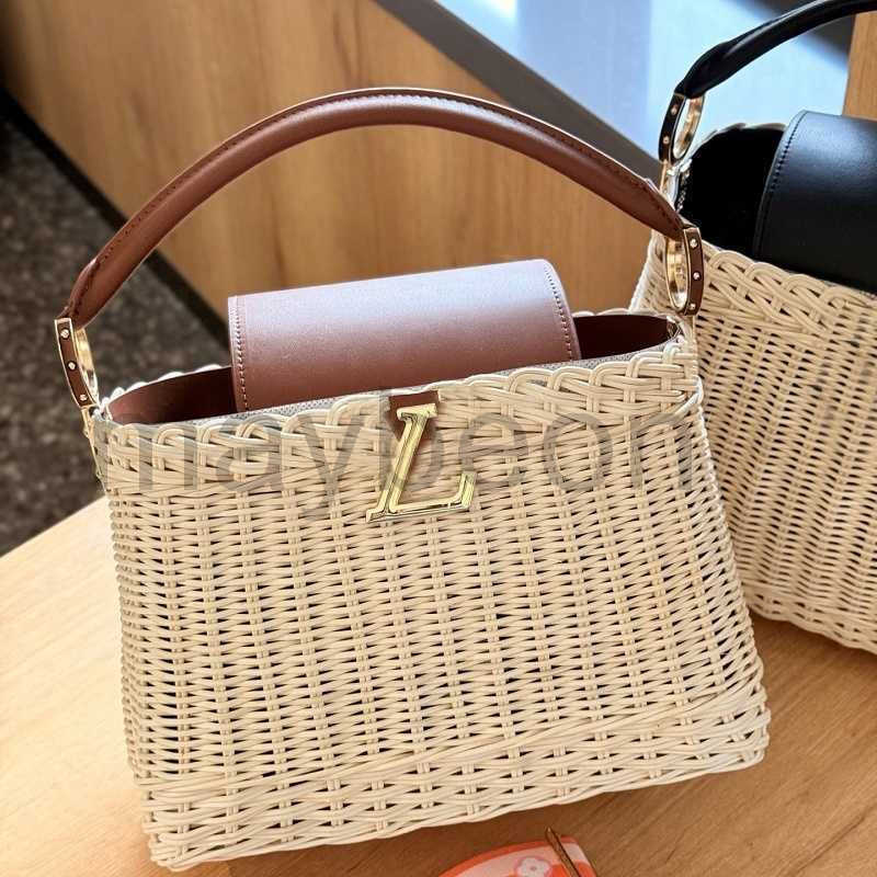 Summer Designer Woven Tote Bag Womans Luxury Beach Bag Woman Satchel Bag HandBags Seaside Bag Womens Bag DJD2503202