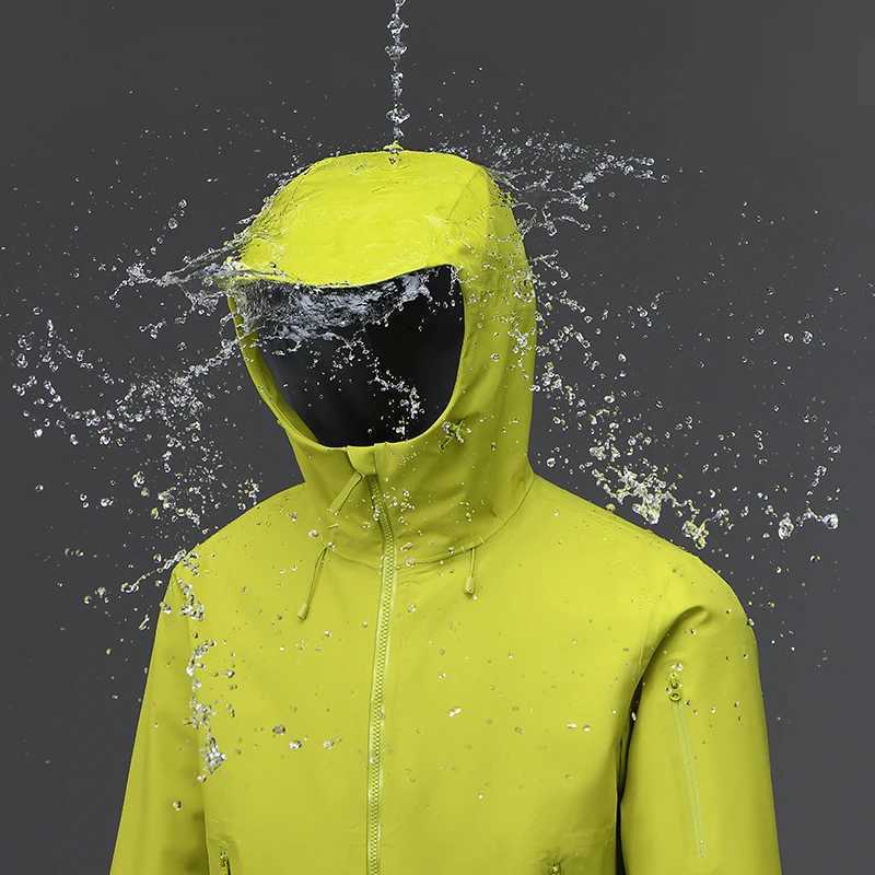 JNLN Unisex Enhanced Waterproof s Outdoor Sports Heat-Sealed Seams Rain Coat Men Women Hiking Climbing Windbreaker M260325