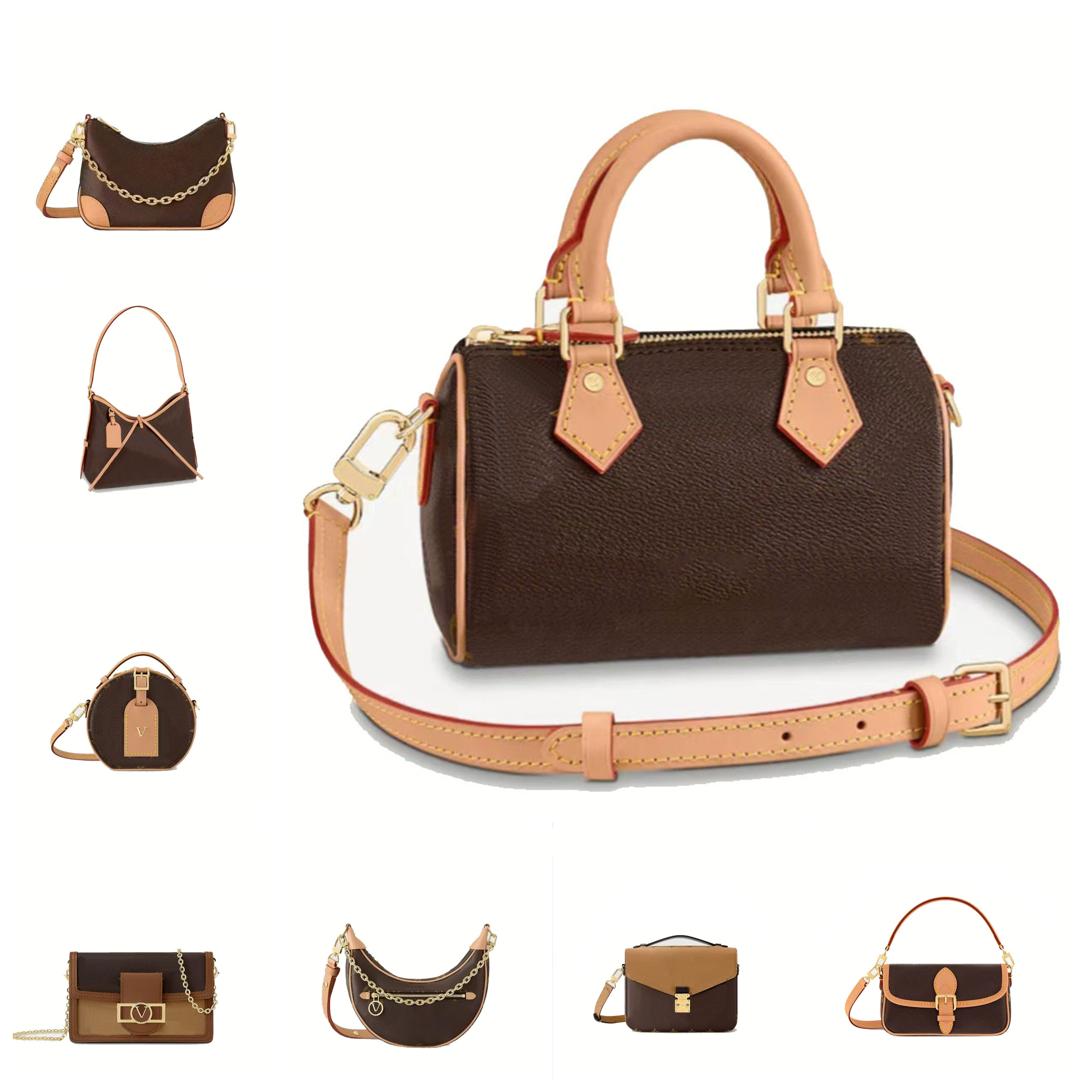 Louisvvuittonbagg Designer Bag for Woman Paris Brand Shoulder Bag Luxury Woman Handbag Crossbody Pillow Gold Chain Brown Women Tote Bags sac