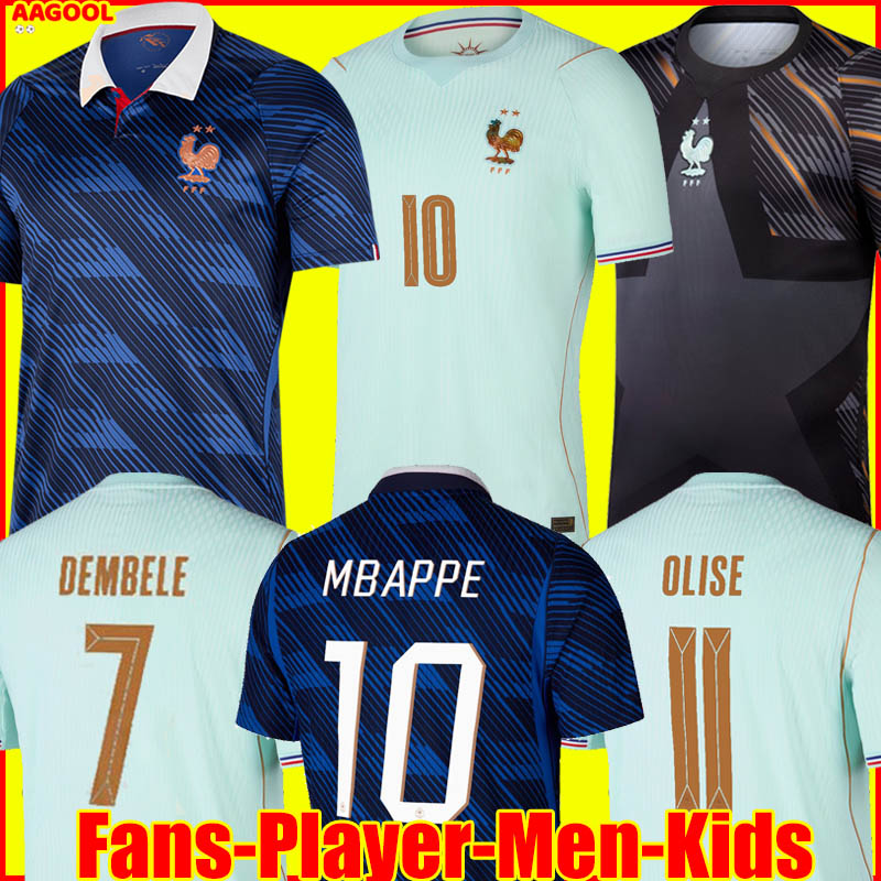 France football shirt 2026 World Cup French soccer jersey MBAE Maillots kit equipement de foot women kids enfants DEMBELE EKITIKE OLISE KOUNDE SALIBA 