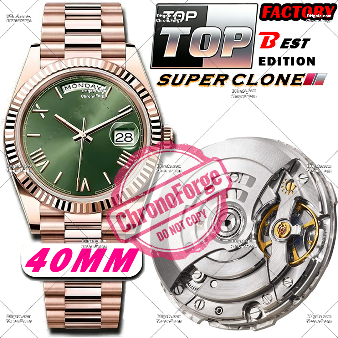 Super Clone Mens Watch Luxury Designer Watches 40MM Mirror Quality Movement Automatic Mechanical Full 904L Steel Sapphire 100M Waterproof 72 Hours Rower Reserve