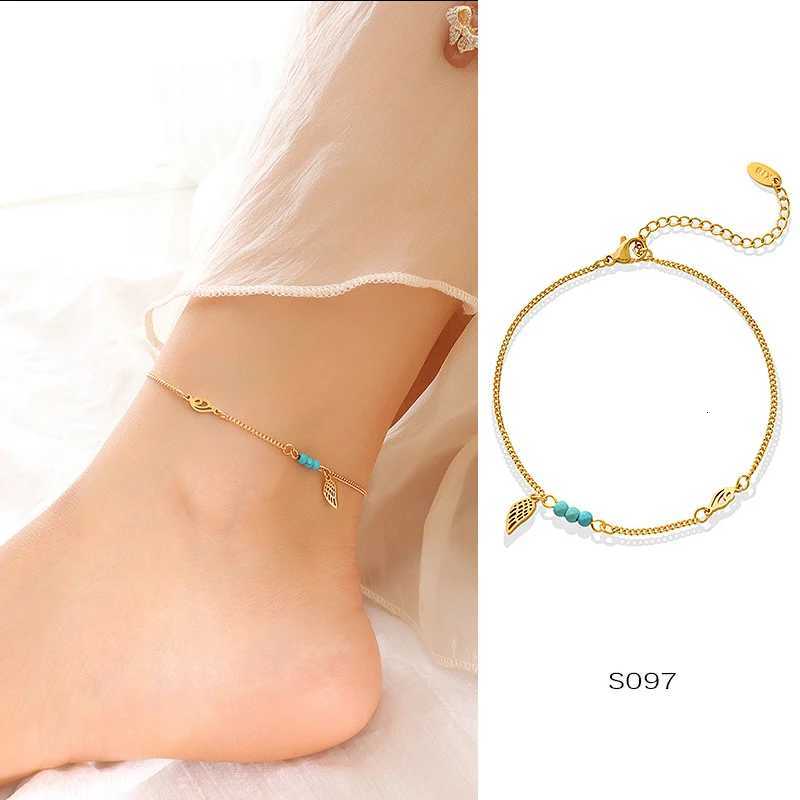 Anklets For Women Stainless Steel 18K Gold Plated High Quality No Tarnish Womens Ankle Foot Chains Luxury Ankle Strap H260325 - view 4