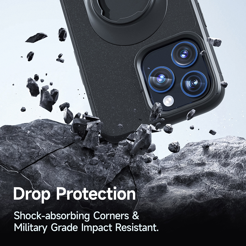 Quicky Mount Case for iPhone 17/16/15/14/13/12 Air Pro Max NoMagnetic Cover fit Quad-style Motorcycle Holder with Lock-in Design