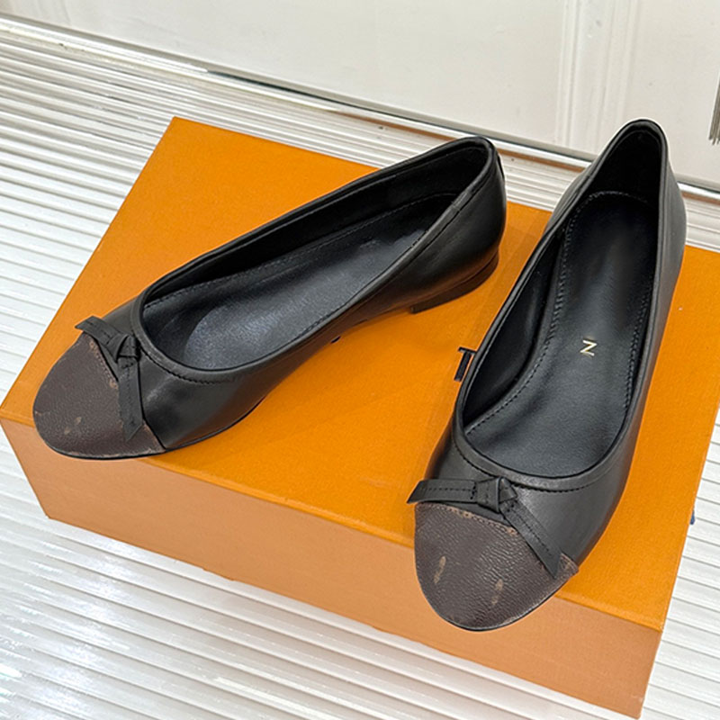 Women New Arrivals 1AJNO Darling Ballerina Luxuriously supple feel lambskin pretty knot style bow ballet shoes classic round toe ballet pump versatile comfortable