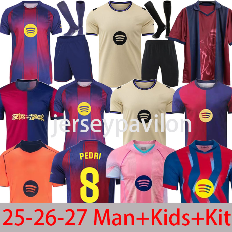4XL 2026 2027 LaMiNe YAMAL CACTUS RAPHINHA JACK 26 27 soccer jerseys Special FERRAN LEWANDOWSKI PEDRI ERIC KOUNDE camiseta futbol barcelone kits football shirt