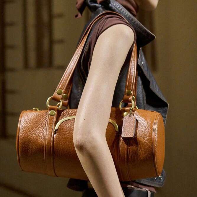 High End Pillow Light Luxury Boston Shoulder Bag For Women Vintage Cylindrical Underarm Bag Factory Wholesale